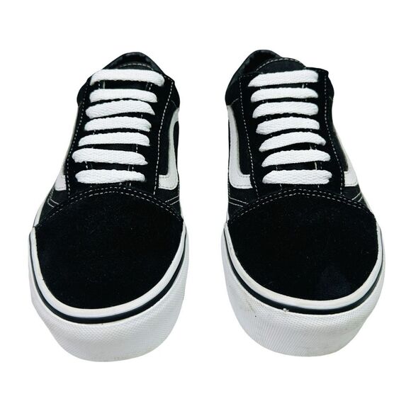 VANS Old Skool Low Top Sneakers - Size 6M/7.5W - Black & White - Picture 2 of 8